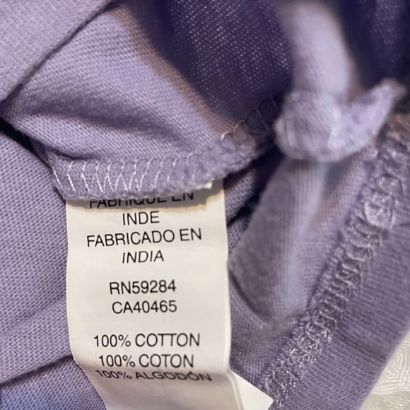 Girl’s Purple Long Sleeve Tee - Picture 4 of 4